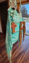 Load image into Gallery viewer, Baha Ranch 3D Faith Tooled Wall Cross or Keychain/Purse Charm Made in America
