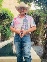 Load image into Gallery viewer, Baha Ranch Retro Pop Western Trail Ride Polo Shirt

