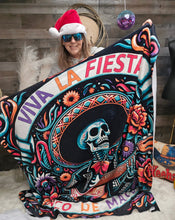 Load image into Gallery viewer, Cinco De Mayo Dia de los Muertes Throw Blanket Ultra-Soft Micro Fleece Blanket 60" x 80" Made in America
