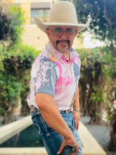Load image into Gallery viewer, Baha Ranch Retro Pop Western Trail Ride Polo Shirt
