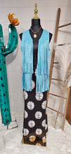 Load image into Gallery viewer, Turquoise Silver Concho Maxi Skirt
