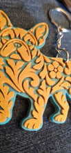 Load image into Gallery viewer, 3D Print Frenchie French Bulldog Tooled Keychain Made in America
