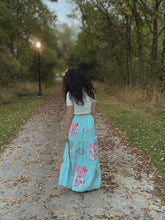 Load image into Gallery viewer, Baha Ranch Retro Pop Western Prairie Maxi Skirt

