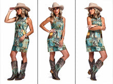 Load image into Gallery viewer, Baha Ranch Turquoise Dreams Sleeveless Mini Dress
