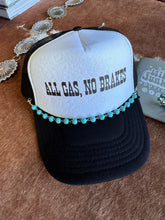 Load image into Gallery viewer, Round Turquoise Bead Trucker Hat Chain
