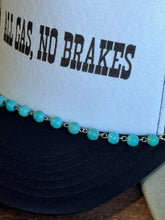 Load image into Gallery viewer, Round Turquoise Bead Trucker Hat Chain
