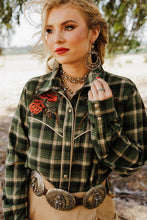 Load image into Gallery viewer, Plaid Petal Rodeo Button Up
