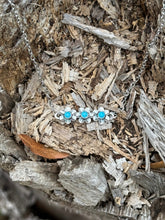 Load image into Gallery viewer, Turquoise Flowers Trio Chain Necklace

