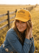 Load image into Gallery viewer, Salted Butter Stick Trucker Hat
