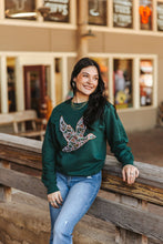 Load image into Gallery viewer, Sequin Duck Camo Patch Sweatshirt
