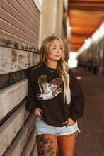 Load image into Gallery viewer, Sequin Mallard Duck Patch Sweatshirt
