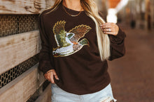 Load image into Gallery viewer, Sequin Mallard Duck Patch Sweatshirt
