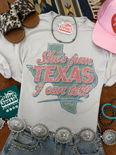 Load image into Gallery viewer, She's From Texas I Can Tell Graphic Tee

