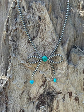 Load image into Gallery viewer, Silver Pearls Bow Necklace
