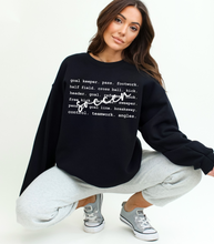 Load image into Gallery viewer, Sport Writing Sweatshirts - Multiple Options
