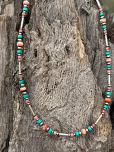 Load image into Gallery viewer, Sterling Silver Canyon Rose Mixed Stone Beaded Necklace
