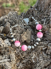 Load image into Gallery viewer, Sterling Silver Desert Rose Beaded Bracelet
