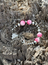 Load image into Gallery viewer, Sterling Silver Desert Rose Beaded Bracelet
