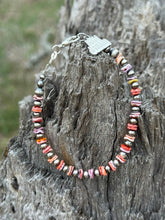 Load image into Gallery viewer, Sterling Silver Desert Sunset Shell Heishi Bead Bracelet

