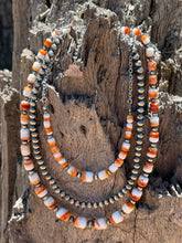 Load image into Gallery viewer, Sterling Silver Desert Sunset Spiny Oyster Chain Choker
