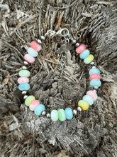 Load image into Gallery viewer, Sterling Silver Pastel Opal Beaded Bracelet
