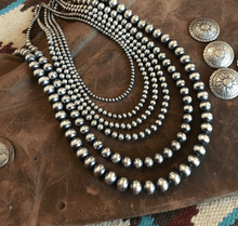 Load image into Gallery viewer, Sterling Silver Single Strand Beads - Any Length &amp; Size!
