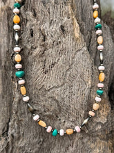 Load image into Gallery viewer, Sterling Silver Wild Harmony Stone Beaded Necklace
