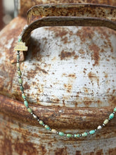 Load image into Gallery viewer, Sterling Silver Wild Spur Turquoise Beaded Necklace
