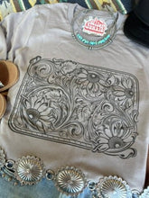 Load image into Gallery viewer, Sunflower Engraved Graphic Tee
