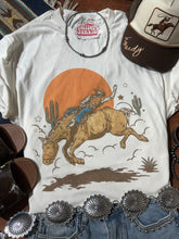 Load image into Gallery viewer, The Sunset Cowboy Rider Graphic Tee
