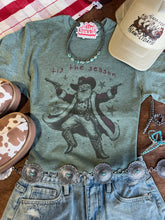 Load image into Gallery viewer, Tis The Season Rebel Santa Graphic Tee
