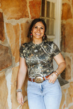 Load image into Gallery viewer, Tree Camo Crop Top

