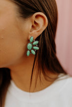 Load image into Gallery viewer, Turquoise Cluster Stud Earrings

