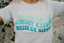 Load image into Gallery viewer, Turquoise Drippin&#39; Western Graphic Tee
