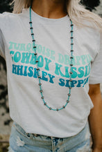 Load image into Gallery viewer, Turquoise Drippin&#39; Western Graphic Tee
