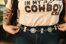 Load image into Gallery viewer, Turquoise Multi Concho Chain Belt
