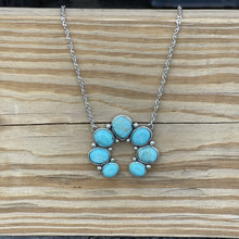 Load image into Gallery viewer, Turquoise Rowena Squash Necklace
