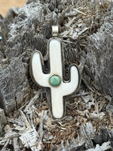 Load image into Gallery viewer, Turquoise Saguaro Pendant
