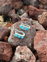 Load image into Gallery viewer, Western Turquoise Clipback Earrings

