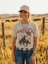 Load image into Gallery viewer, United States of America Cowboy Graphic Tee

