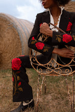 Load image into Gallery viewer, Black Rose Jacket
