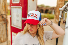 Load image into Gallery viewer, USA Trucker Hat
