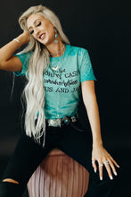 Load image into Gallery viewer, Bleached Somewhere Between Jesus &amp; Jail Shirt
