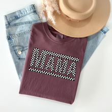 Load image into Gallery viewer, Mama Checkered Tee - Comfort Colors
