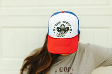 Load image into Gallery viewer, Vote Trump Cowboy Trucker Hat
