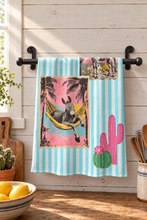 Load image into Gallery viewer, Baha Ranch Hangin Out Donkey Set of 2 (same) Kitchen Towels Made in America
