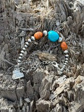 Load image into Gallery viewer, Western Coral Apple Beaded Bracelet

