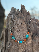 Load image into Gallery viewer, Western Coral Apple Beaded Necklace
