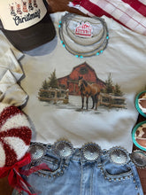 Load image into Gallery viewer, Western Winter Barn Christmas Sweatshirt

