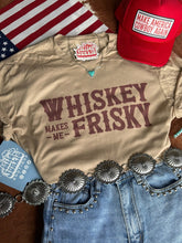 Load image into Gallery viewer, Whiskey Makes Me Frisky Graphic Tee

